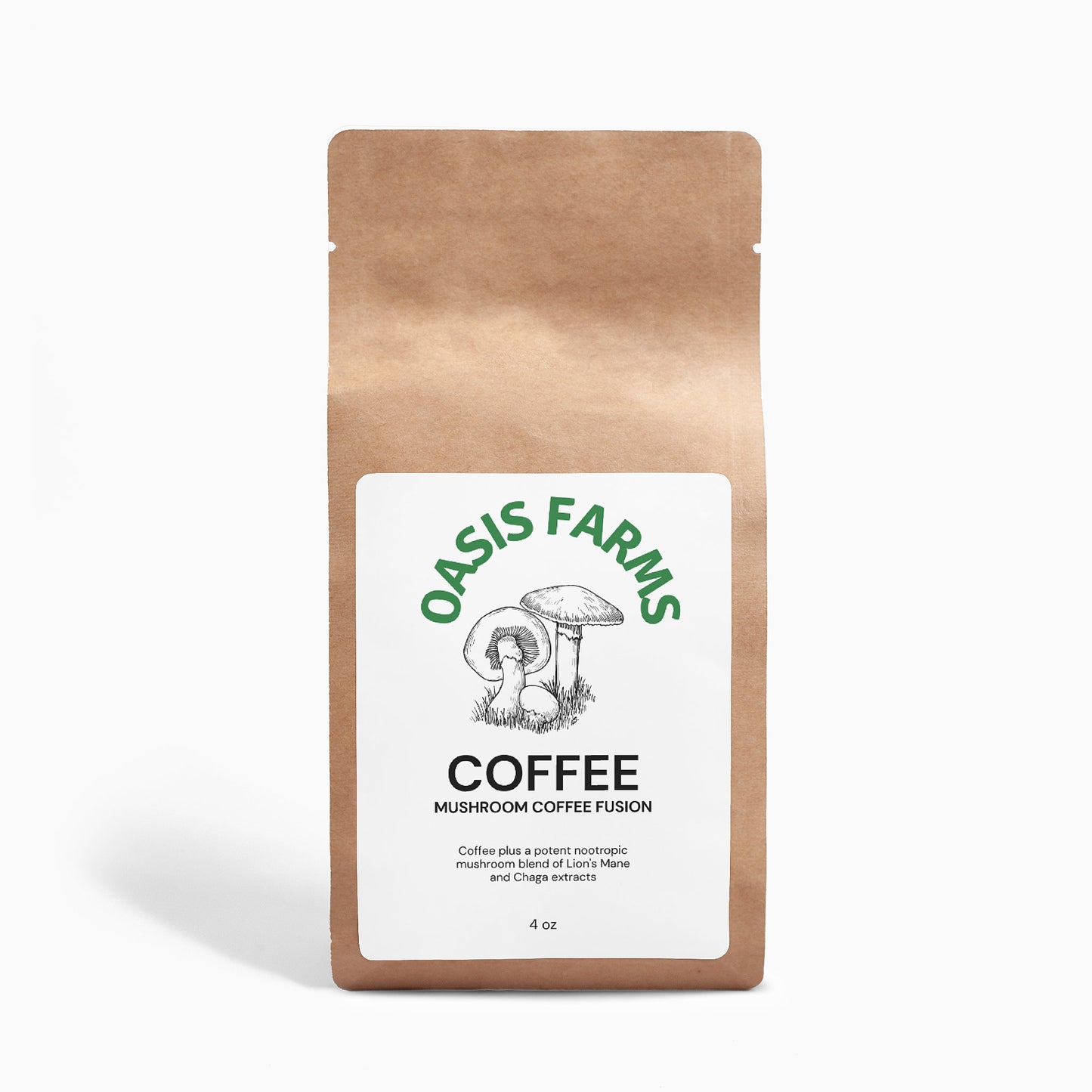 Mushroom Coffee Fusion - Lion’s Mane & Chaga 4oz